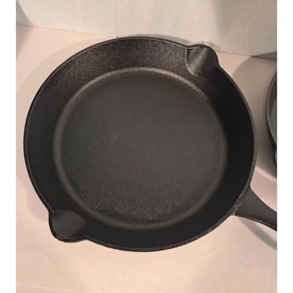 Bohemian 3 Pc Pre-Seasoned Cast Iron Fry Pan Set 6” 8” 10”